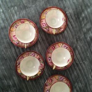 Floral Teacup and Saucer Set